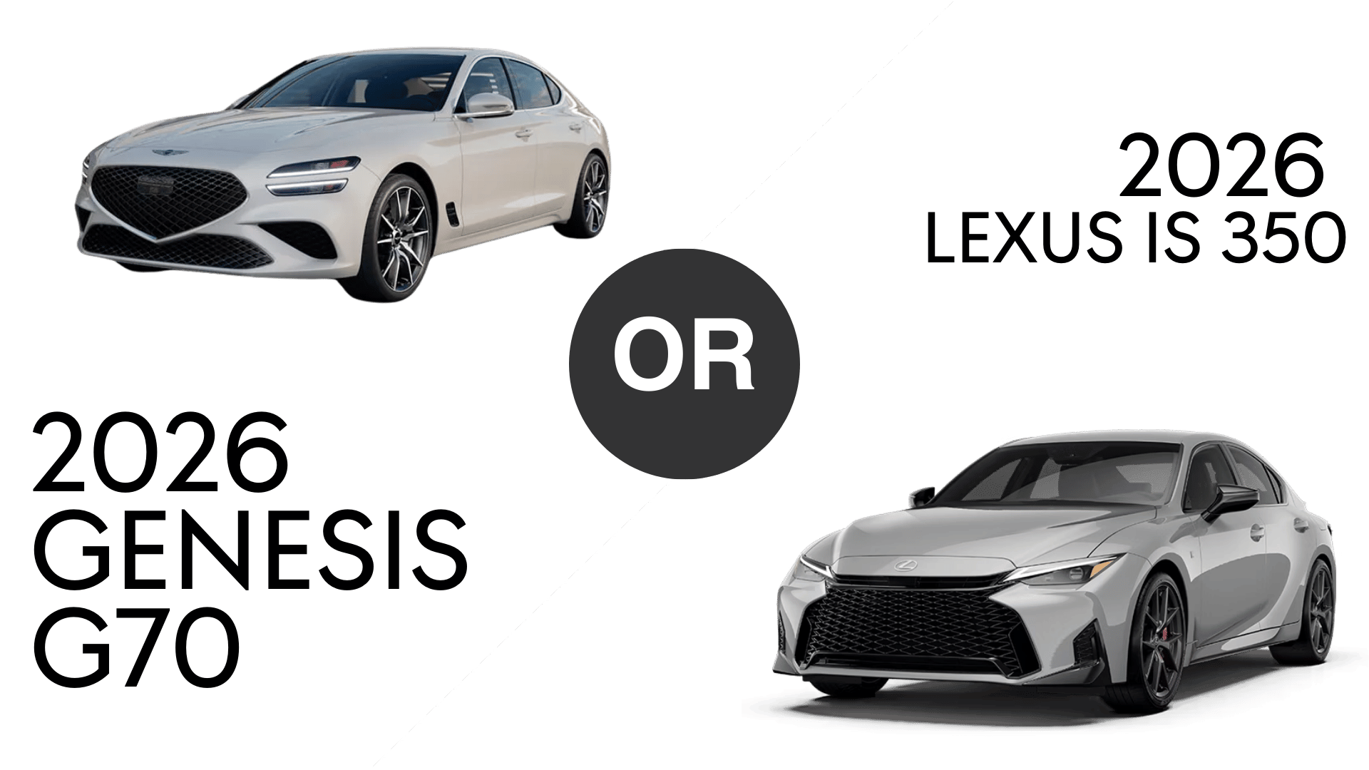 2026 Genesis G70 vs. 2026 Lexxus IS 350 Comparison at Genesis of Conway in Conway AR
