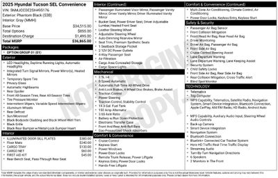2025 Hyundai Tucson SEL Convenience
