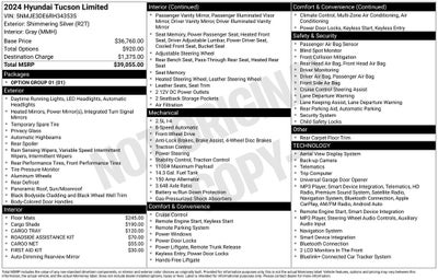 2024 Hyundai Tucson Limited