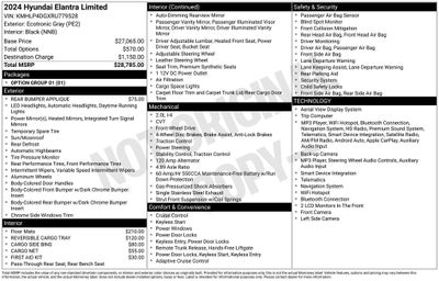 2024 Hyundai Elantra Limited