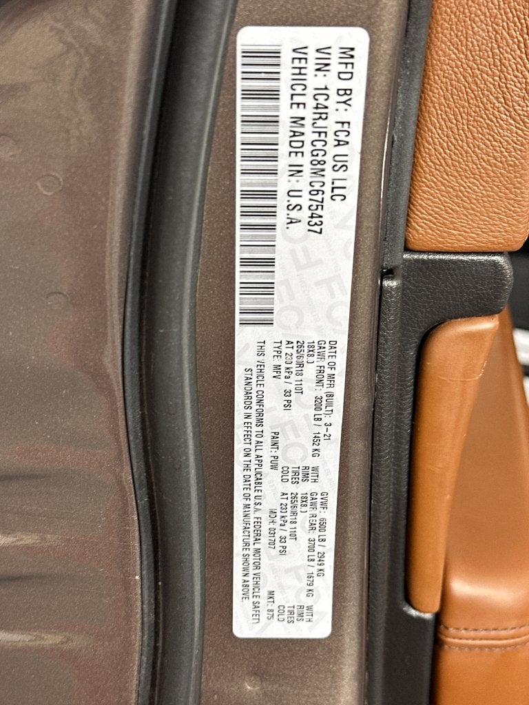 2021 Jeep Grand Cherokee Overland 4x4