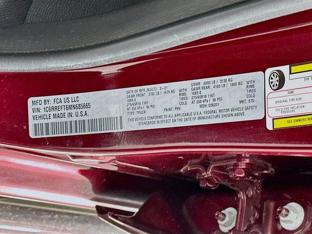 2021 RAM 1500 Big Horn Crew Cab 4x2 5'7' Box