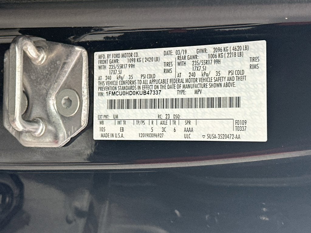 2019 Ford Escape SEL