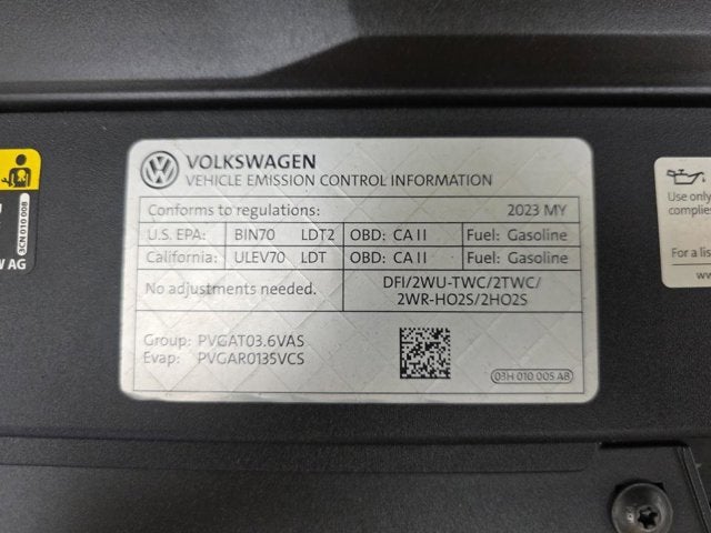 2023 Volkswagen Atlas 3.6L V6 SEL R-Line Black