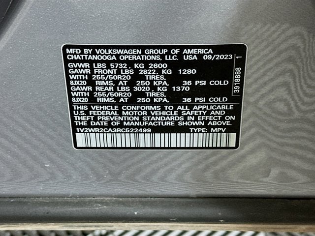 2024 Volkswagen Atlas 2.0T SE w/Technology