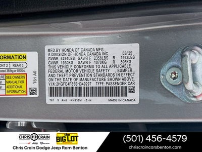 2025 Honda Civic Hybrid Sport