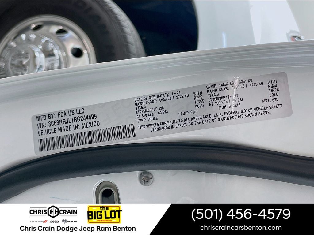 2024 RAM 3500 Laramie Crew Cab 4x4 8' Box