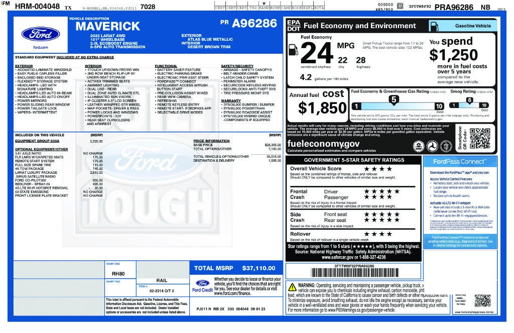 2023 Ford Maverick Lariat