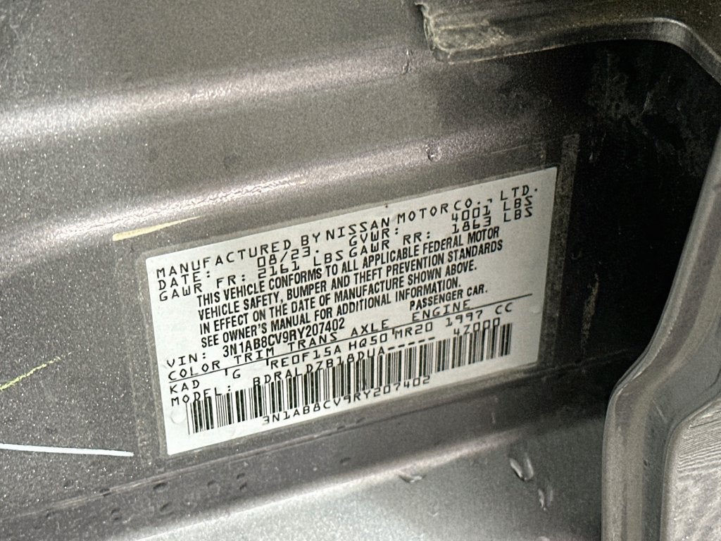 2024 Nissan Sentra SV Xtronic CVT