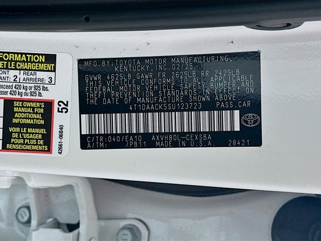 2025 Toyota Camry SE