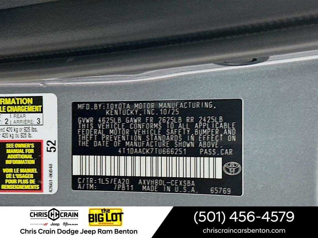 2026 Toyota Camry SE