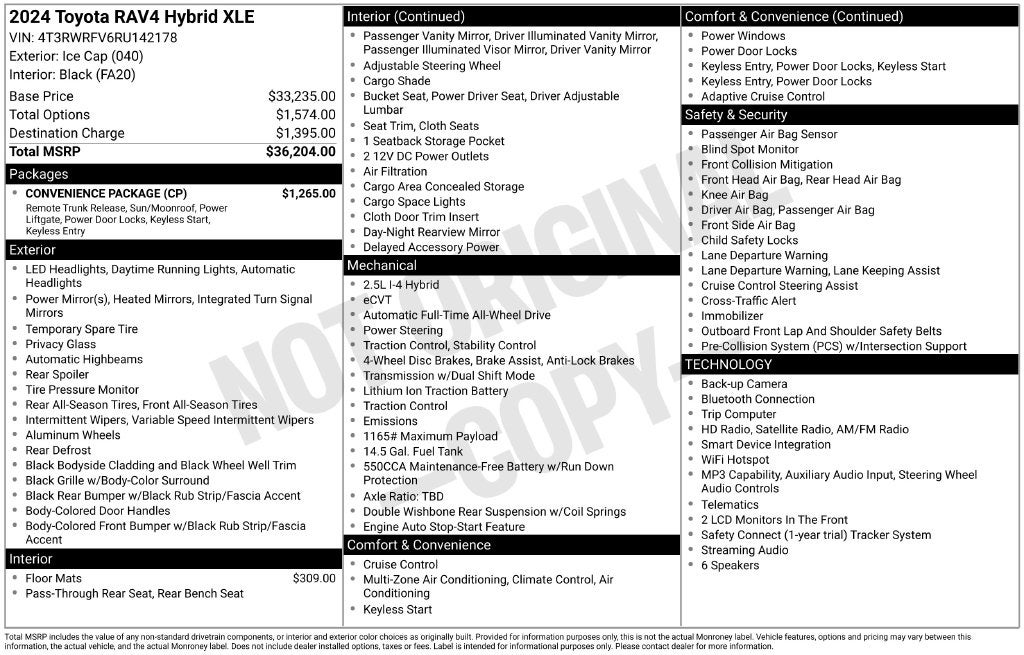 2024 Toyota RAV4 Hybrid XLE
