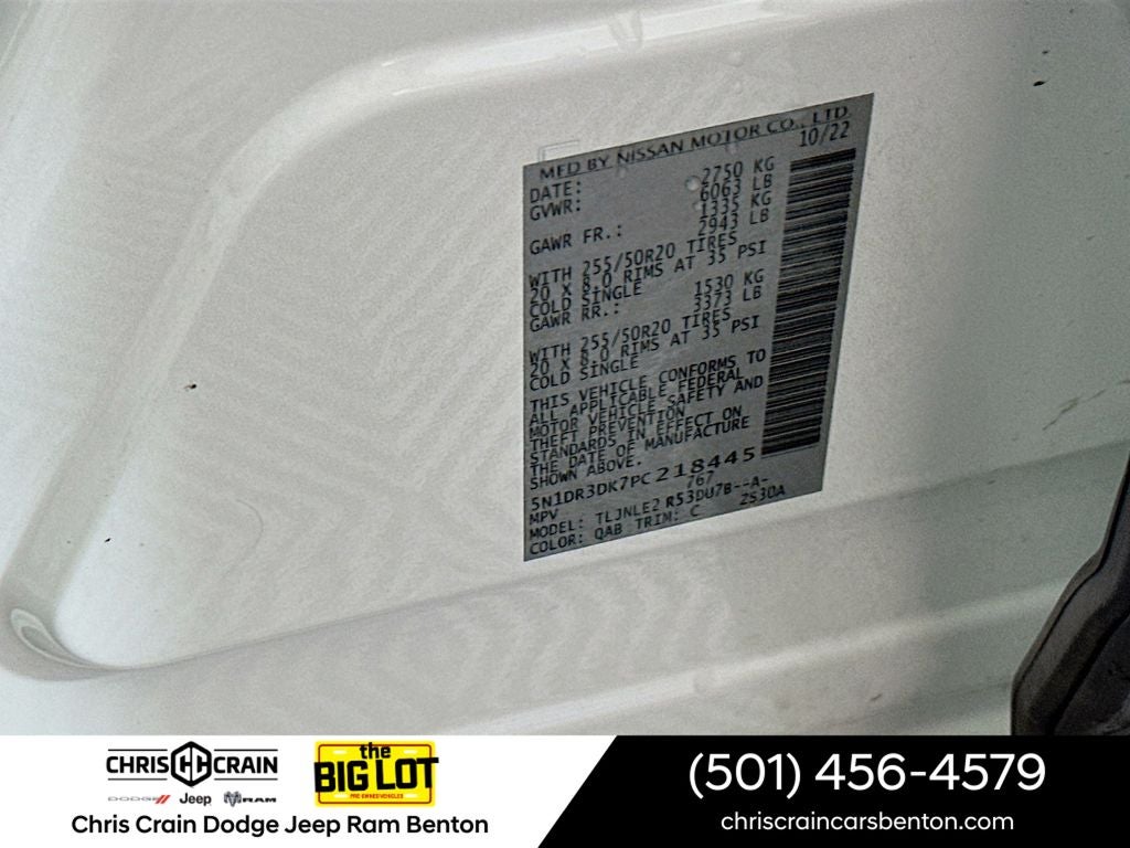 2023 Nissan Pathfinder Platinum 4WD