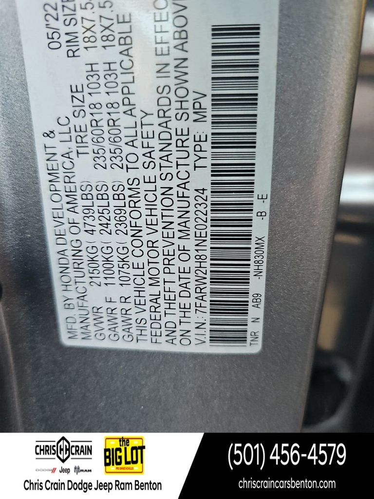 2022 Honda CR-V AWD EX-L