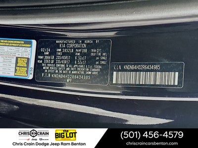 2024 Kia Carnival MPV LX Seat Package