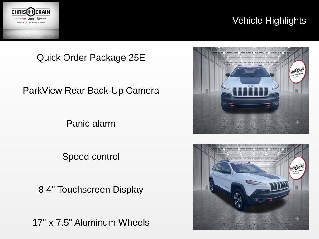 2018 Jeep Cherokee Trailhawk 4x4