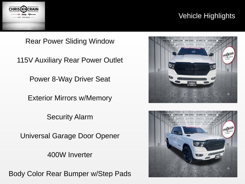 2021 RAM 1500 Lone Star Crew Cab 4x4 5'7' Box