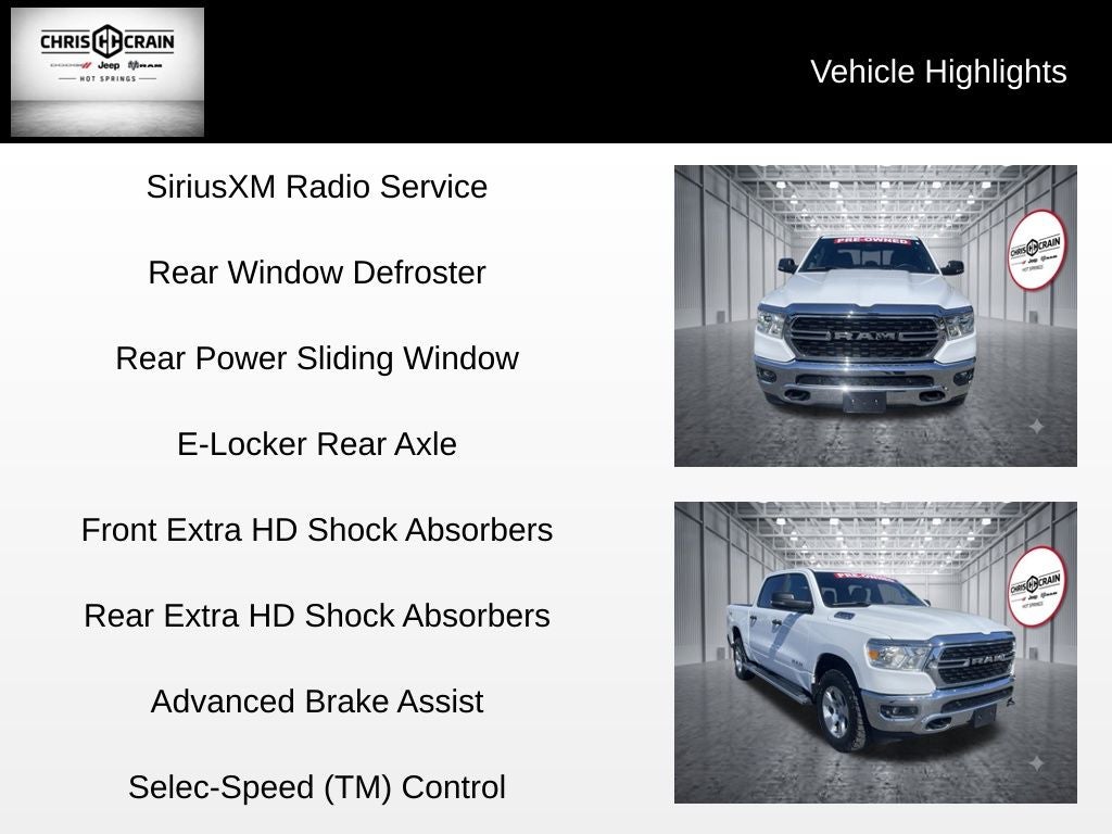 2024 RAM 1500 Big Horn Crew Cab 4x4 5'7' Box