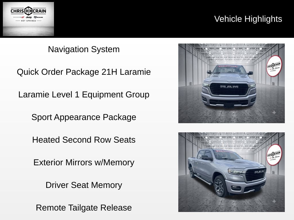 2025 RAM 1500 Laramie Crew Cab 4x4 5'7' Box