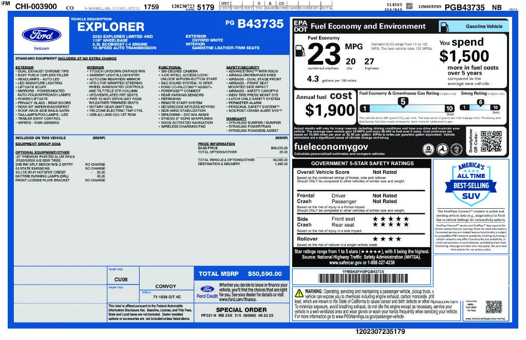 2023 Ford Explorer Limited