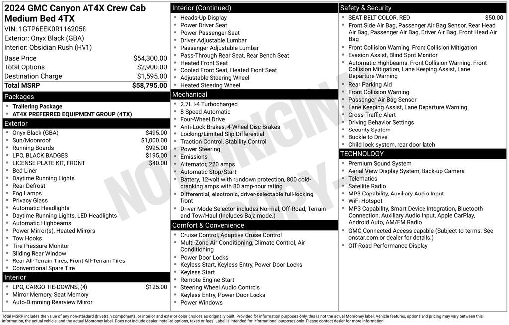 2024 GMC Canyon 4WD AT4X