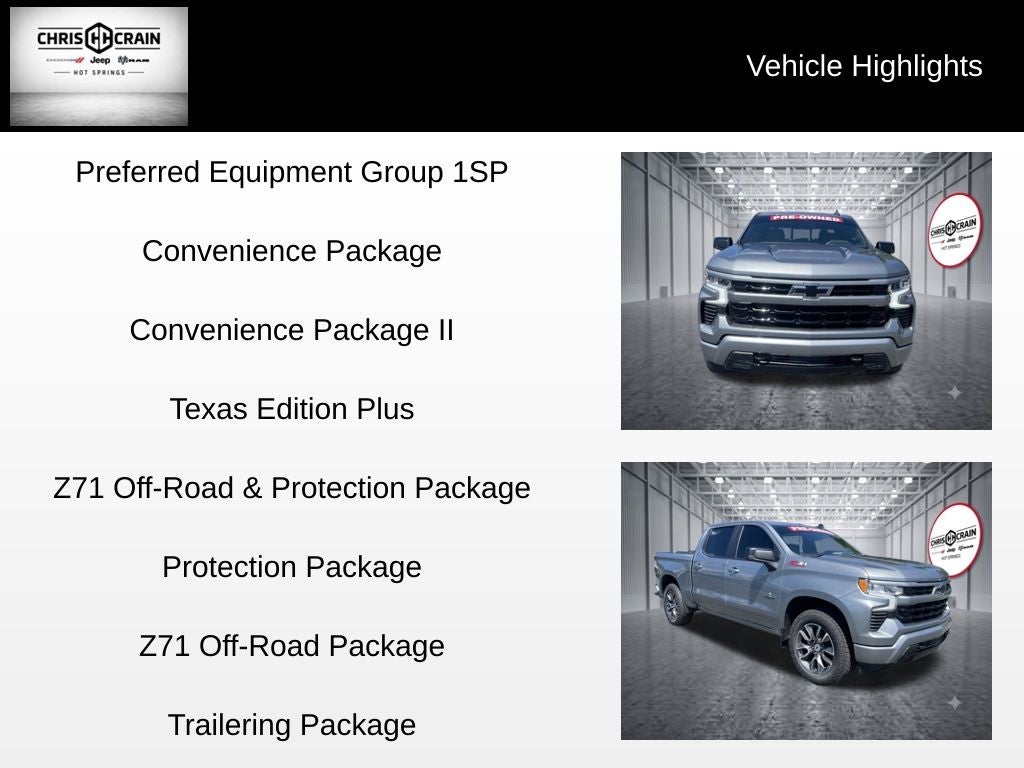 2023 Chevrolet Silverado 1500 4WD Crew Cab Short Bed RST
