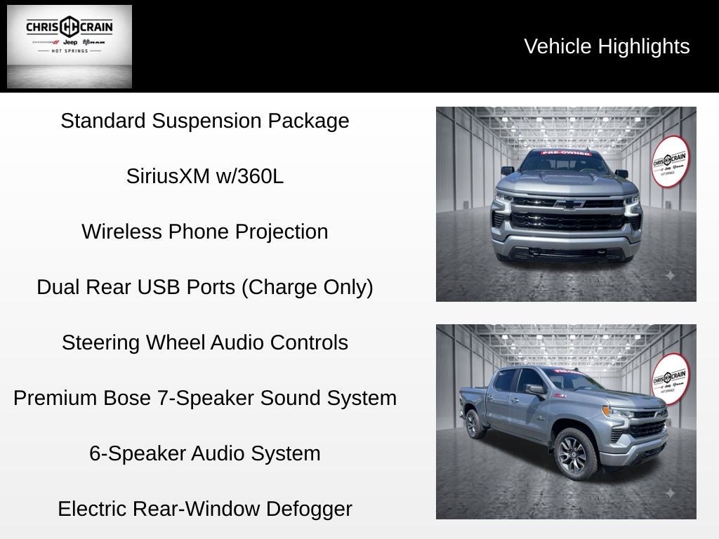 2023 Chevrolet Silverado 1500 4WD Crew Cab Short Bed RST