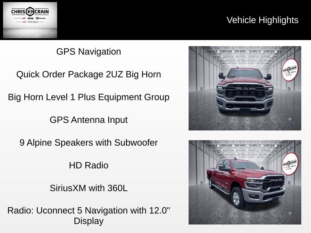 2026 RAM 2500 Big Horn Crew Cab 4x4 6'4' Box