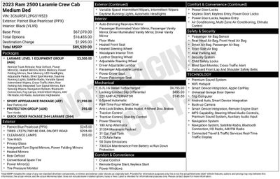 2023 RAM 2500 Laramie Crew Cab 4x4 6'4' Box