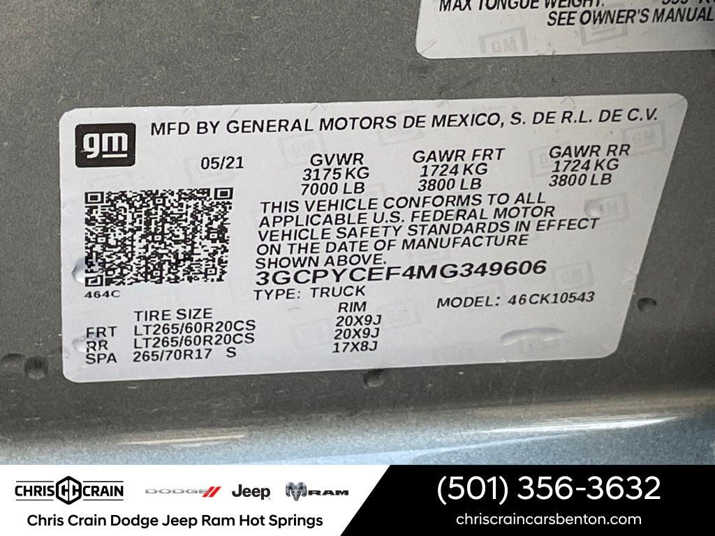 2021 Chevrolet Silverado 1500 Custom Trail Boss