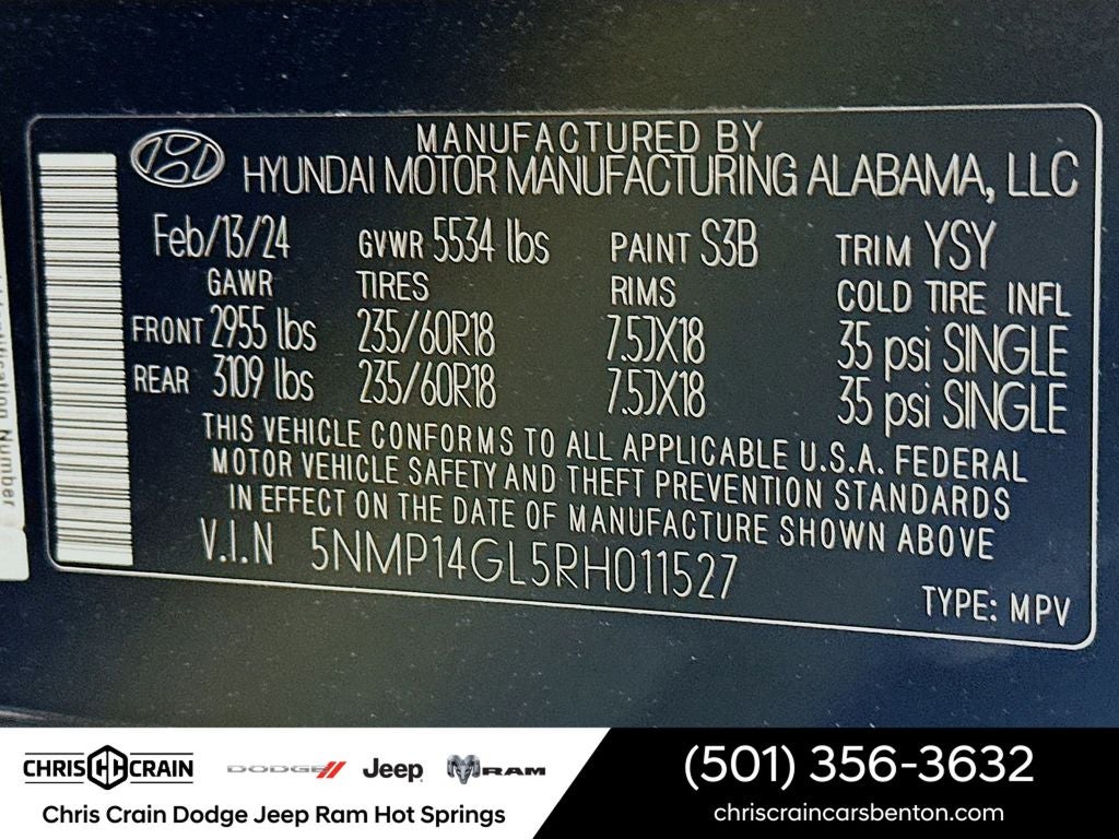2024 Hyundai Santa Fe SE