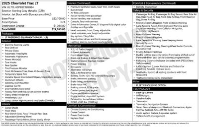 2025 Chevrolet Trax FWD LT