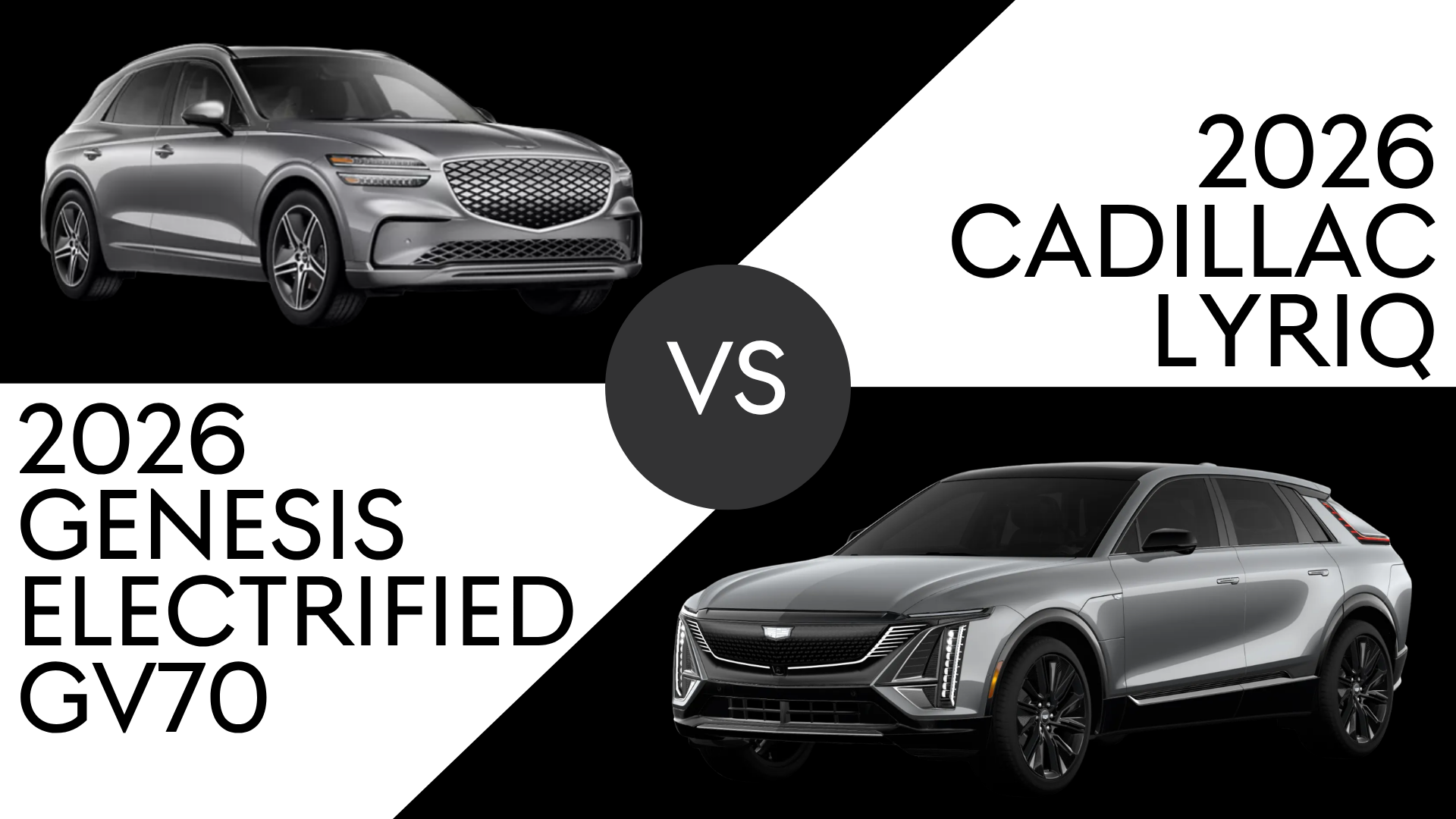 2026 Genesis Electrified GV70 vs. 2026 Cadillac Lyriq
