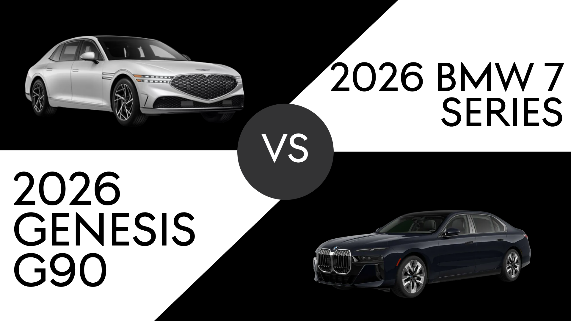 2026 Genesis G90 vs. BMW 7 Series