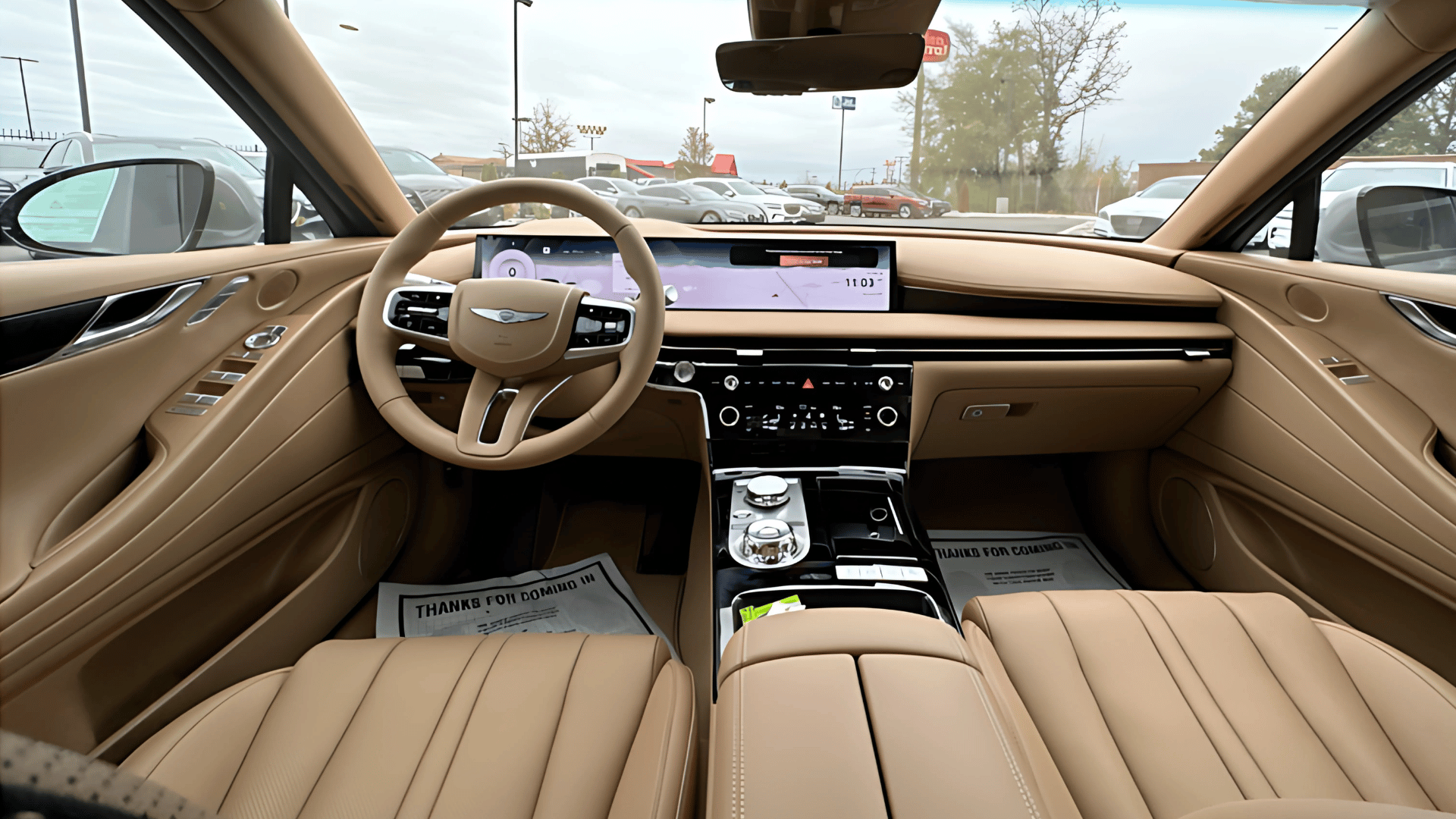 Interior View of the 2025 Genesis G80