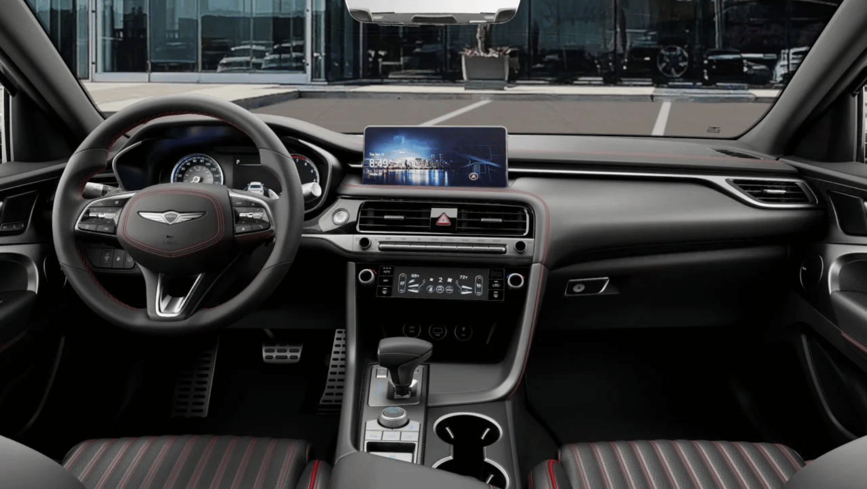 Interior view of 2026 Genesis GV70 in Conway, AR