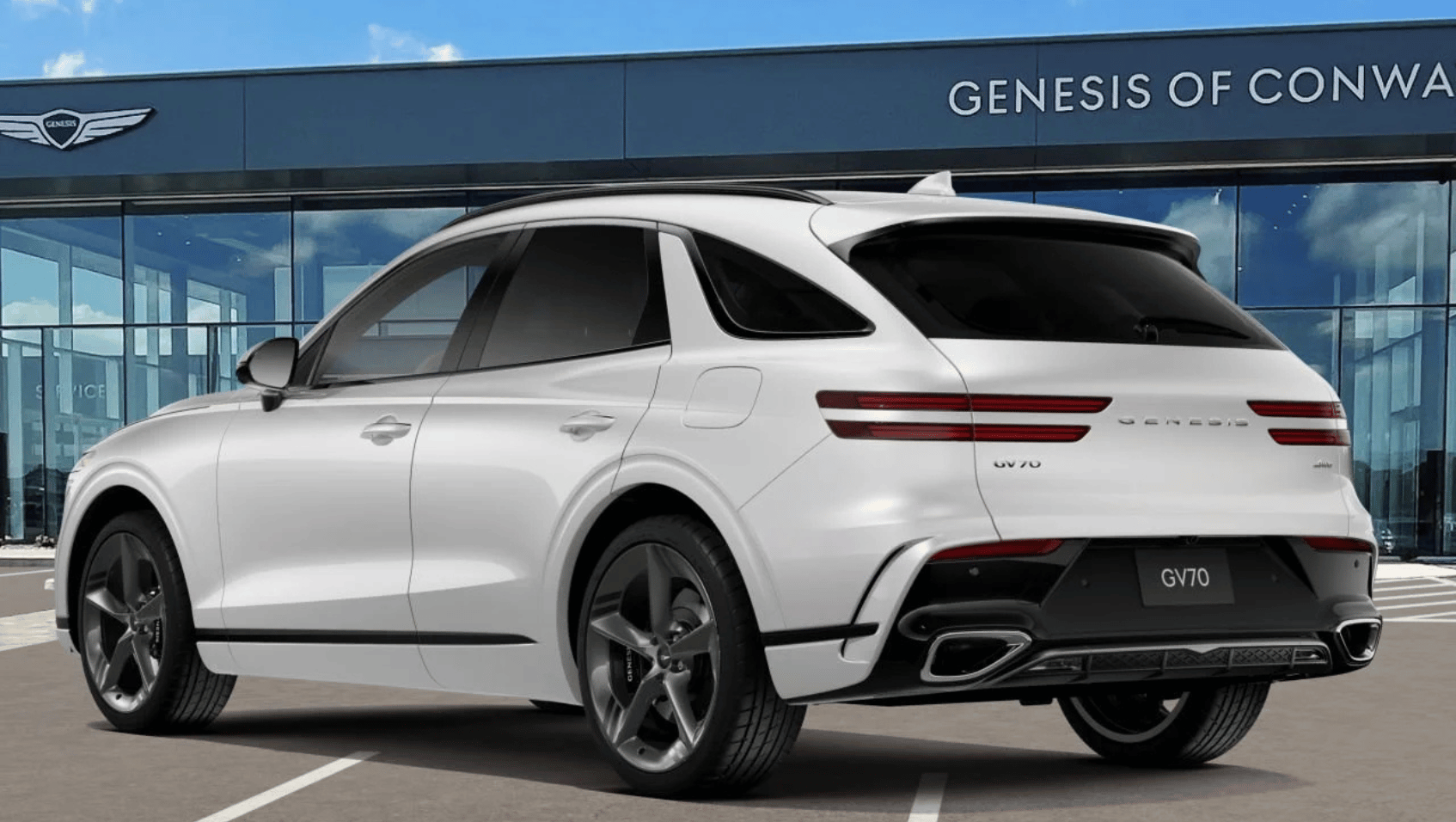 Back view of 2026 Genesis GV70 in Conway, AR