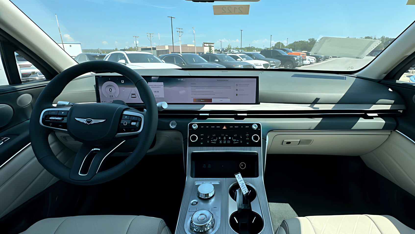 Interior view of 2026 Genesis GV80 in Conway, AR